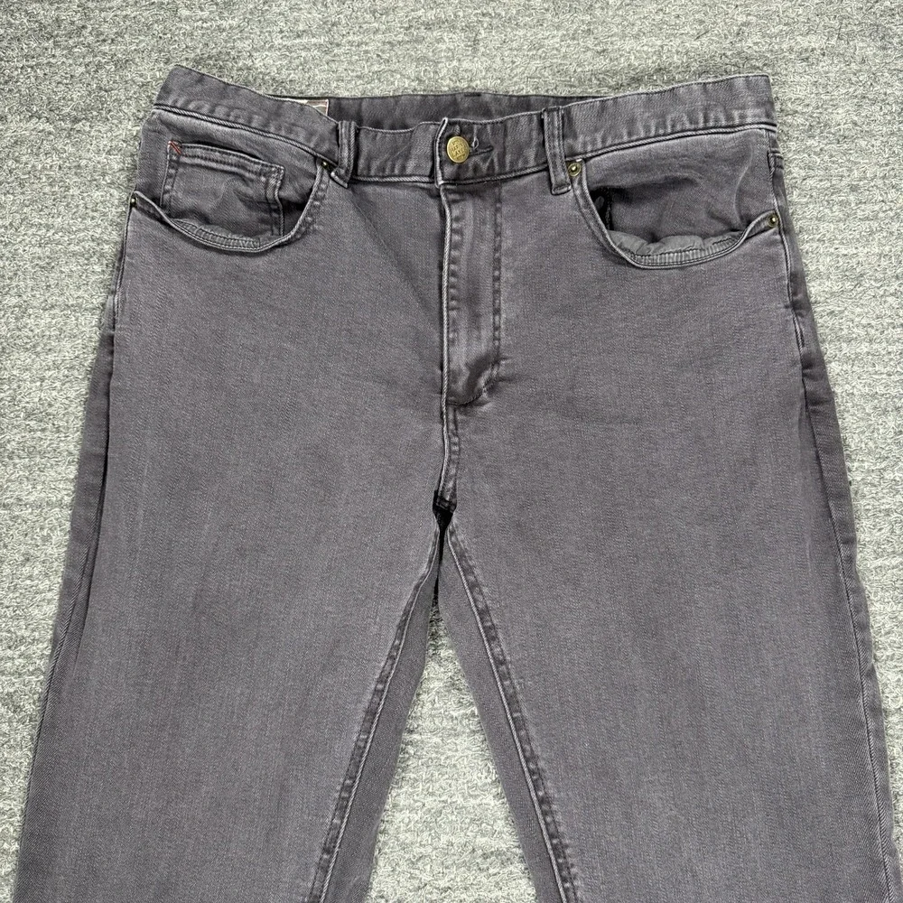 Marine Layer Pants Mens 34x32 5 Pocket Slim Straight Twill Casual Dark Gray